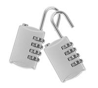 Tofficu 2pcs Combination Locks for Blind Users Wear-Resistant Metal Digital Code Padlocks for Gym Lockers Cabinets Suitcases Backpacks Security Locks for Personal Belongings