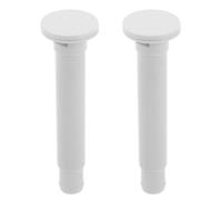 Tofficu 2pcs Cooler Drain Plug Repair Kit Plastic White, Cooler Plug Kit Spare Parts for Refrigerator and Freezer, Condensate Water Drainage Control for Kitchen and Outdoor Events