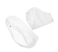 Tofficu 2pcs Cylinder Pillow Covers for Neck Pillow Replacement, Blended Material with Ergonomic Relief and Easy Maintenance, White Zippered Case for Living Space and Working, Modern Home