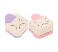 Tofficu 2pcs Decorative Corner Punch for Scrapbooking DIY Crafts Lightweight Portable Paper Corner Rounder and Straight Angle Punchers for Card Making and Photo Albums