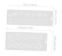 Tofficu 2Pcs DIY Quilting Templates Plastic Sewing Patchwork Stencils Stable Embroidery Craft Tools for Hand Quilting and Patchwork Creativity