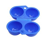 Tofficu 2pcs Egg Storage Container Portable Egg Carrier Rugged Dots Pp Plastic Case for Camping Easter