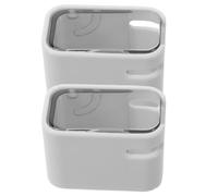 Tofficu 2pcs Electric Toothbrush Holder with Cover Wall Mounted Plastic Toothbrush Storage Organizer for Bathroom and Travel Detachable Dust Proof