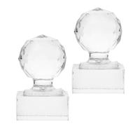 Tofficu 2pcs Eyeshadow Pressing Stamp Blusher Powder Stamper Makeup Palette Repair Tool round Metal Pan Depotting Applicator for Eyeshadow and Highlighter