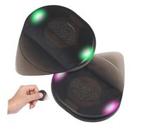 Tofficu 2pcs Glowing Guitar Picks Led Lighted Plectrums for Ukulele Bass and Guitar Players Bulk Pack