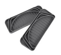 Tofficu 2pcs Gray Silicone Drip Catcher Tray for Water Dispenser and Coffee Machine, Cuttable Non-Slip Drip Pan Replacement for Home Kitchen Countertop Spill Protection