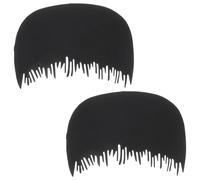 Tofficu 2pcs Hairline Fiber Comb Set with Plastic Forehead Barrier Hair Building Fiber Applicator Comb for Hairline Optimizing and Concealing Hair Loss for Precise Forehead Line Shaping
