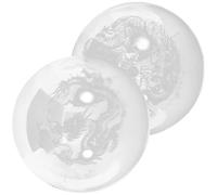 Tofficu 2pcs Hand Exercise Ball Hand Massage Balls with Delicate Details and Fine Workmanship Glass Round 1.57x1.57x1.57in for Muscle Relaxation
