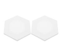 Tofficu 2pcs Hexagon 20cm Irregular Cotton Canvas Painting Boards for Students Acrylic Oil Painting Panels Creative Decorative Art Supplies for Porch and Studio