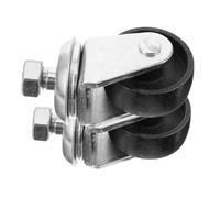Tofficu 2pcs Horizontal Jack Casters Swivel Wheels Replacement for Hydraulic Trailer Jack Accessories with Thickened Threaded Stem for Car and Van Repair