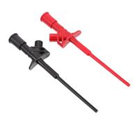 Tofficu 2pcs Insulated Hook Clip Test Probes with High Reliability and High Sensitivity, Brass and Stainless Steel Material, Flexible Testing Leads with 4mm Socket for Electrical
