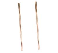 Tofficu 2pcs Internal Threaded Straight Lamp Stem Electroplated Copper Finish Hollow Tube for Table and Floor Lamp Connection Durable Lighting Fixture Part Kit
