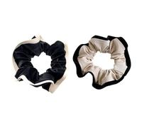 Tofficu 2pcs Leather Hair Rings Hair Bands for Soft and Sturdy without Damage to Suitable as White Colour