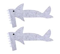 Tofficu 2pcs Lizard Shark Suit Felt Costume for Small Pets, Adorable Shark Shape Jumpsuit Clothes for Holiday Festival and Pet Party