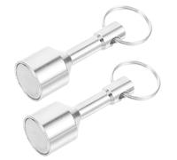 Tofficu 2pcs Magnet Keychain Car Key Holder Jewelry Tester Gold Tester Silver Tester Keychain Magnet Tester for Gold, Silver, Jewelry & Precious Metals Magnetic Keychain