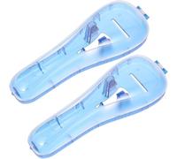 Tofficu 2pcs Manual Box Travel Case 6.48x2.36x1.38in PC Wear Resistance Workmanship Portable Storage for Men