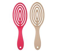 Tofficu 2pcs Massage Comb Brush Detangling Brush 9.43x2.75x1.10inch Unique Design Abs Material Wide Application for Men and Women Suitable for Dry Hair and Wet Hair Random Color