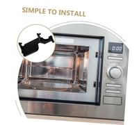 Tofficu 2pcs Microwave Door Stay Switch Buckles Plastic Replacement Oven Door Holder Fit Microwave Appliance Safety Parts Easy Installation