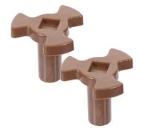 Tofficu 2pcs Microwave Oven Turntable Y-shaped Coupler Shafts Replacement, Plastic Rotating Plate Holder for Glass Tray Support, Compatible Microwave Roller Guide Parts