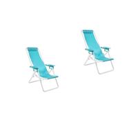 Tofficu 2pcs Miniature Beach Chair Lightweight Plastic Lawn Chair for Dollhouse Furniture Comfortable Design for Outdoor Picnics and Relaxation