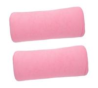 Tofficu 2pcs Nail Art Hand Rest Pillow for Manicure Table, Semicircular Fabric Cushion with Delicate Knit Surface, Gentle the Touch and Easy to Clean, for Nail Salon and Home Use