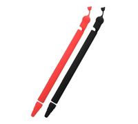 Tofficu 2pcs Pencil Sleeves Lost Silicone Covers for Pencil Black Red Fall Protection Prevent Slipping and Scratches Comfortable Grip and Unique Design