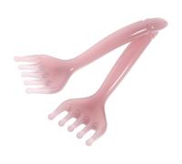 Tofficu 2pcs Pink Five-Claw Scalp Massager Comb for Head and Neck, Handheld Shower Hair Gua Sha Tool for Scalp Stimulation and Relaxation, Portable Stress Relief Spa Equipment