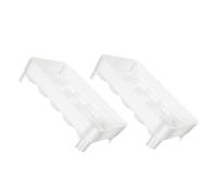 Tofficu 2pcs Plastic Egg Holder for Refrigerator Kitchen Egg Tray Storage Container Organizer with Non-slip Design and Small Food Storage