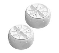 Tofficu 2pcs Portable Mini Washing Machines with USB and Suction Cup Gentle Underwear Washer for Home Rv Camping Apartments Fully Automatic Laundry Device