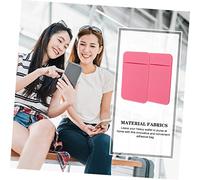 Tofficu 2pcs Self Adhesive Cell Back Sleeve Phone Card Holder Stick Wallet Sleeve Ultra Thin Elastic Credit Pouch for Ids and Cards Pink