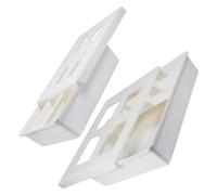 Tofficu 2pcs Self-adhesive Under Desk Stationery Organizer with Large Capacity for Office School Home Storage of Pens Jewelry Files and Small Sundries