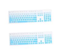 Tofficu 2pcs Silent Keyboard Design Soft Keyboard Protective Film for Laptops Non-toxic Comfortable Typing Experience