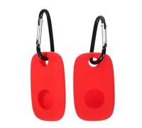 Tofficu 2pcs Silicone Case for Tile Pro 2022 Tracker, Lightweight Tracer Cover Anti-scratch Hook, Red Protective Sleeve for Tracking Device Accessories in Outdoor and Daily Use