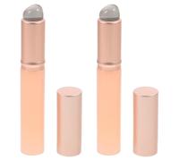 Tofficu 2pcs Silicone Lipstick Applicator Wand round Head for Precise and Comfortable Application, Pink Plastic Lip Brush for Lipstick and Lip Balm Makeup Use