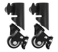Tofficu 2pcs Speaker Stand Swivel Wheels Silent Caster for Tube Tripod Heavy Duty Casters for Sound Equipment for Studio Event Use