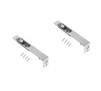 Tofficu 2pcs Stainless Steel Flush Bolt Latch Door Lock Lever for Sliding and Bathroom Doors with Concealed Design Easy Install Security Bolt