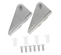 Tofficu 2pcs Stainless Steel Refrigerator Hinges Triangle Freezer Door Replacement Heavy-duty Fridge Door Hinges for Home Kitchen Freezer Parts
