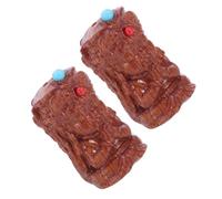 Tofficu 2pcs Tibetan Wealth Goddess Carved Wood Beads for DIY Necklace and Bracelet Making Natural Wooden Craft Beads for Jewelry Supplies