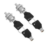 Tofficu 2pcs Tubular Cam Lock and Vending Machine Key Set for Gumball Candy Machine Replacement, Lock Cylinder for Storage Door Security in Commercial and Home Use