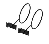 Tofficu 2pcs Wall Mount Ball Storage Rack for Soccer Balls Iron Material with Sturdy Beam Structure Space Optimization Design for Schools and Sports Stores Black Wall Mounted