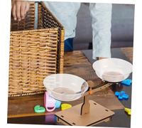 Tofficu 2pcs Wooden Stem Balance Scales Educational Math for Interactive DIY Preschool Weighing and Measuring Game Early Science Learning Tool for Homeschool
