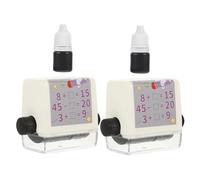 Tofficu 2sets Adjustable Math Roller Stamp for Self-Inking Addition and Subtraction Practice Within Smooth Rolling Mechanism for Efficient Handwriting Line and Math Exercises Primary