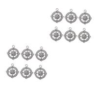 Tofficu 2sets Graduation Themed Charm DIY Compass Shaped Pendants for Bracelets and Necklaces for Commemorating Graduates Bright Future 50pcs*2