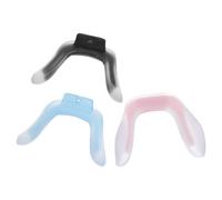 Tofficu 3 Pcs Medium Silicone Nose Pads for Eyeglasses, Soft Comfortable Nose Cushions with Screw Mount, Suitable for ’s Plastic and Wire Frame Glasses, Includes Pink, Light Blue,