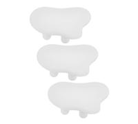 Tofficu 3 Pcs White Miniature Coffee Table for Dollhouse Plastic Mini Tea Table Furniture Accessories for Pretend Play and Realistic Dollhouse Decor