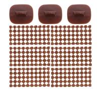 Tofficu 3 Sets Mini Letter Clay Stamps Polymer Clay Decorating Set Detachable Alphabet Silicone Molds 100 Brown Letter Stamps for DIY Craft and Cookie Baking