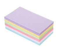 Tofficu 300 Sheets a6 Flash Cards, Multicolor Index Cards, Revision Cards with Binder Rings, Assorted Colored Flashcards, Ruled Index Cards in 5 Assorted Colors for Revision, Study, and Office Use
