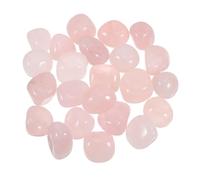 Tofficu 300g Rose Quartz Crystals Quartz Crystal Polished Irregular Pebble Natural Stone Enhancing Visual Appeal Meditation Jewelry Vase Filler