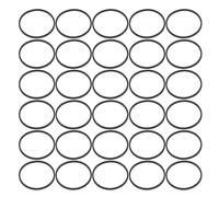 Tofficu 30pcs 44mm Rubber Drive Belts for Cassette Recorders Turntable Band Replacement Low Noise Seamless Rubber Belt for Dvd Vcr Tape Deck Maintenance