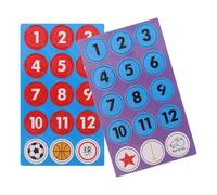 Tofficu 30pcs Coaching Board Replacement Magnets for Sports Board Strategy Demonstration, Portable Magnetic Basketball and Football Number Pieces for Matches and Training
